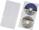 DURABLE CD-Covers for 2 CDs/DVDs transparent 5 Pcs