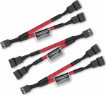 Noctua 4-pin - 4-pin x2, 0.11m, Czerwony (NA-SYC1.red)