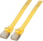 EFB Elektronik EFB RJ45 Flachpatchkabel U/FTP, Cat.6A, PVC, 0.25m, gelb