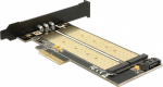DELOCK PCIe Card x4 > M2 KeyB + NVME M.2 KeyM LowProfile