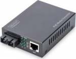 DIGITUS Converter Gigabit PoE Multim. Media RJ45/SC MM PSE