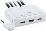 Switch InLine InLine Kabel KVM Switch, 2-portowy, HDMI, 4K, USB, Audio