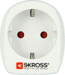 Skross Poland do USA - adapter single Skross type Poland-USA plugs with earthing and without