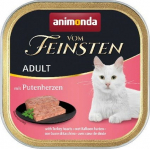ANIMONDA Vom Feinsten Adult Turkey hearts - wet cat food - 100g