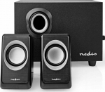 Computer speakers Nedis CSPR10021BK Speaker 16 W PC Czarny 2.1 kan