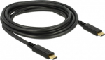 DELOCK Kabel USB C > C E-Marker 5A 3.0m schwarz