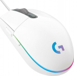 Log Logitech Gaming Mouse G102 LIGHTSYNC Optisk Kabling Hvid