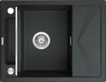 Deante Magnetic sink, magnetic granite 1-chamber with a drainer