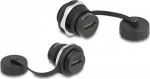 DELOCK HDMI-A Built-in socket with sealing cap IP67 dust- u