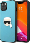 Karl Lagerfeld KLHCP13SPKMB Leather Ikonik Karl`s Head Me for iPhone 13 mini 5.4" / blue