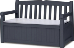 KETER BENCH WITH BOX 265 L GRAPHITE