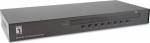 LevelOne KVM Switch 8xUSB-B,8xVGA,8xPS/2.2xUSB-A schwarz