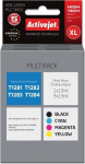 Activejet AEB-1285N Ink (replacement for Epson T1281, T1282, T1283, T1284; Supreme; 1 x 15 ml, 3 x 13 ml; black, magenta, cyan, yellow)