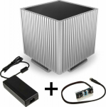 Streacom DB4 Fanless Cube chassis + Nano 120 Watt Netzteil - silber