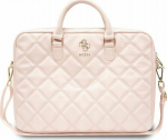 Torba Guess Guess Quilted 4G Computer Bag - Notebook bag 15'' / 16'' (pink)