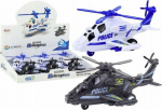 LeanToys Police Helicopter White or Black Friction Drive Light and Sound