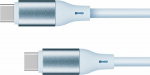 Kabel USB Kruger&Matz USB-C - USB-C 1 m Niebieski (KM1269-1BL)