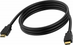 Vision VISION Professionelles Installations-HDMI-Kabel - LIFESTYLE GUARANTEE - 8K bei 30 Hz - HDMI-Version 2.1 - 48 Gbps - double sided - golden screw - HDMI (M) auf HDMI (M) - Aussendurchmesser 7.3 mm - AWG 28 - 2 m - schwarz