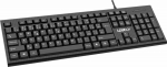 Keyboard Logo Logo Cut II, Keyboard CZ/SK, Classical, Wired (USB), czarna