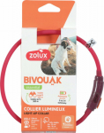 Zolux ZOLUX Collar LED for puppies and small dogs, luminous silicone BIVOUAK red