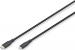 DIGITUS USB 2.0 Type of cable C-Lightning Silicone 0.5m MFI schwa