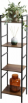 Home Styling Collection Metal shelf for living room z 4 shelves z MDF, 29.5 x 23.5 x 106.5 cm