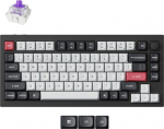 Keychron Q1 HE 75% mechanical keyboard, Gateron Double-Rail Switches, black