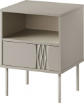 Cama MEBLE Bedside table 2 pcs. TRESSE 44x40x53 cashmere matt