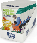 ANIMAL ISLAND Everyday Poultry and liver in jelly - wet cat food - 12 x 85g