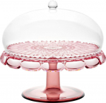 Fratelli Guzzini Guzzini VANITY Small Cake Stand with Dome Flamingo pink
