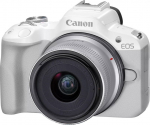 Canon | EOS R50 WH + RF-S 18-45mm F4.5-6.3 IS STM (SIP) | Megapixel 24.2 MP | Image stabilizer | ISO sensitivity (max) 32000 | Display diagonal 2.95 " | Wi-Fi | Video recording | Automatic, manual | CMOS | White
