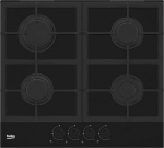 Beko Gas hob on glass HILG642C5SB