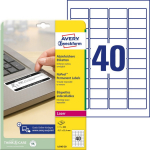 Sticker label AVERY Zweckform 45.7x25.4 removable (L6145-20)