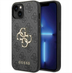 Guess PU Leather 4G Metal Logo Case for Apple iPhone 15