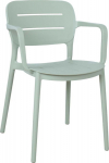 Chair MANGO 53x53xH79cm, greenish gray plastic