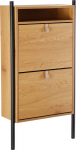 Shoe cabinet AALBORG 55.6x26xH91.5cm, oak