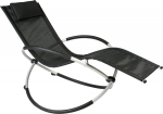 Deck chair FUN black