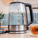 Cecotec Kettle | ThermoSense 340 Clear | Electric | 2200 W | 1.7 L | Glass | 360&deg; rotational base | Clear