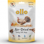 OLLO Air-Dried Turkey strips - dog treat - 80g