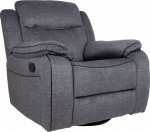 Recliner armchair GENTRY with manual mechanism, grey