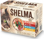 Crave SHELMA bag - complete grain-free food for adult cats. Z chicken, beef, salmon, cod 12x 85 g