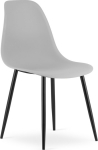 Leobert Scandinavian gray chair WAT black legs for kitchen, office, dining room loft