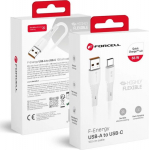 Kabel USB ForCell USB-A - USB-C 1 m White