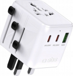 C2G Universal travel adapter with USB-A and 2x USB-C P