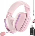 Oniverse Polaris wireless gaming headset, pink