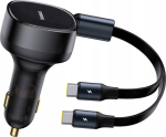 Baseus Enjoyment 33W 2w1 2x USB-C - czarna - 33W car charger