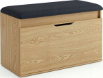 Ikonka Shoe cabinet with seat and storage space SOTO, 80 x 50 x 35 cm