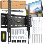 Visaro WMT75 Tilting Wall Mount for 43"-75" TVS, Black