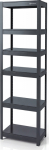 Jan Nowak Narrow anthracite metal shelf: JOHNNY, 1800 x 450 x 420 mm