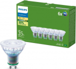 Philips Ultra Efficient Żar&oacute;wka LED GU10 | 35W | 190lm/W | 2700K Heat | 36&deg; | 6 szt